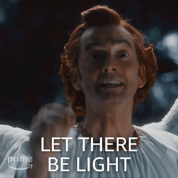 Let There Be Light David Tennant Good Omens GIF