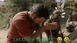 Let There Be Light Primitive Fire Starting GIF