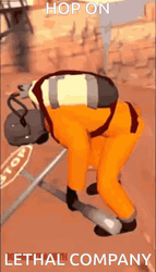 Lethal Company Dance Free Fall GIF