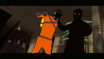 Lethal Company Versus Monsters Fight GIF