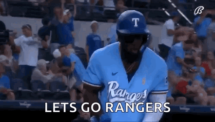 Lets Go Texas Rangers Adolis Garcia GIF