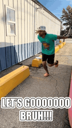 Lets Goooo Bruh Excited Running Men GIF