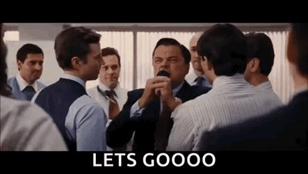 Lets Goooo Freaking Out Leonardo DiCaprio GIF