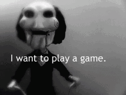 Lets Play A Game Horror Face GIF