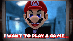 Lets Play A Game Laughing Mario GIF