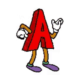 Letter A Dancing GIF