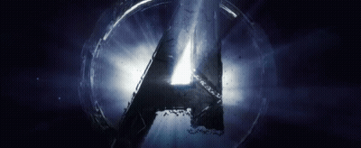 Letter A In Circle With Light GIF