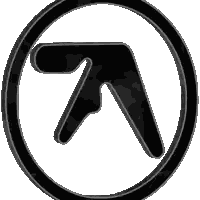 Letter A In Circle With Shadow Sticker