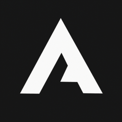 Letter A On Black Background GIF