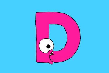 Letter Big D E Cute GIF