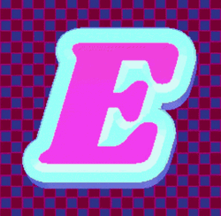 Letter E Bold Light GIF