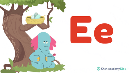 Letter E Elephant GIF