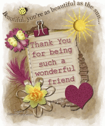 Letter For Thank You For Being A Friend GIF