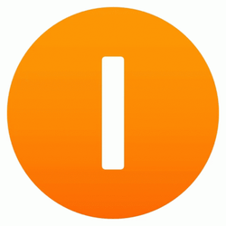 Letter I On An Orange Dot GIF