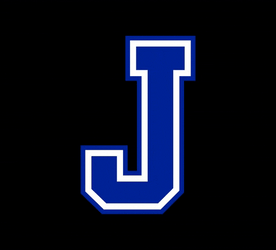 Letter J Blue Text GIF