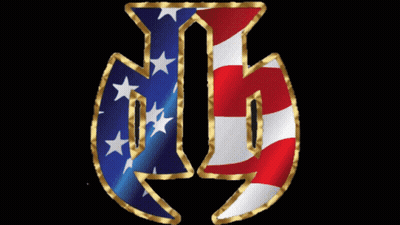 Letter J Surrounded By American Flag GIF