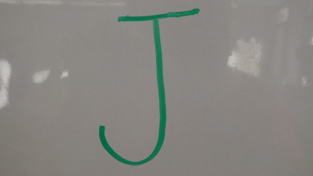 Letter J Written In A Green Pen GIF