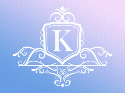 Letter K On Blue Background GIF