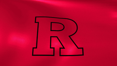 Letter R In Black On Red Background GIF