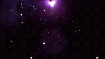 Letter X Surrounded By Stars GIF