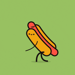 Letting Fingers Close Where Hotdog Bun Goes GIF