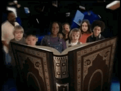 LeVar Burton And Kids Reading Rainbow Books GIF