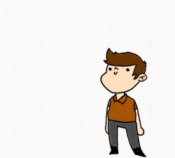 Level Up Anime Boy Moving Sketch GIF
