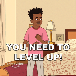 Level Up Fairfax Boy Cartoon GIF