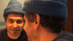 Level Up Man Talking On Reflection GIF