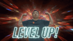 Level Up Shooting Lights Effect GIF