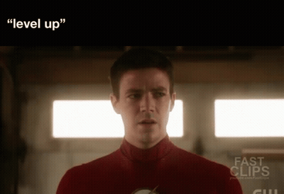 Level Up Text GIF