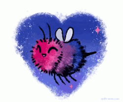 LGBT Cute Bisexual Bee GIF