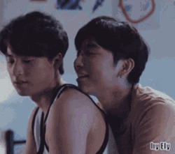LGBT Cute Couple Cuddling GIF
