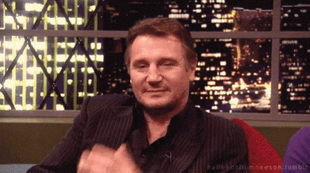 Liam Neeson Blowskiss GIF