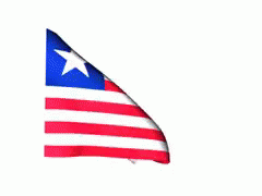 Liberia Flowing Flag