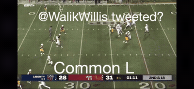 Liberty Vs Ulm Football Game On ESPN GIF
