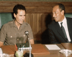 Libyan Muammar And Anwar Sadat