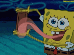 Lick Chocolate SpongeBob SquarePants GIF