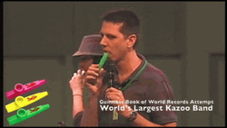 Lick Kazoo Man World Records GIF