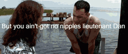 Lieutenant Dan Jumping On Boat Meme GIF