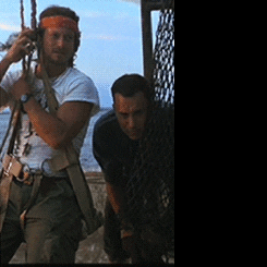 Lieutenant Dan Taylor Hanging With Forrest Gump GIF