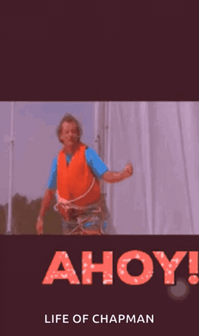 Life Of Chapman Poster Man In Orange Life Jacket GIF