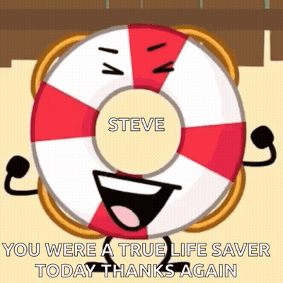 Life Preserver Saying You Were A True Life Saver GIF