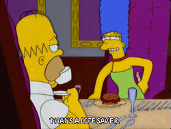 Life Saver Marge And Homer Simpsons GIF