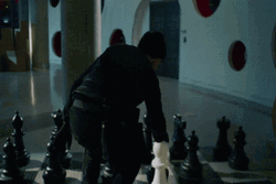 Life Size Chess Playing Checkmate GIF