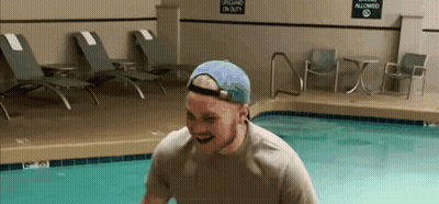 Lifeguard In Pool GIF