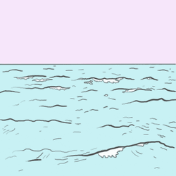 Light Blue Waves Simple Animation GIF