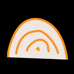 Light Brown Boho Rainbow Stars GIF