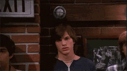 Light Bulb Ashton Kutcher Fake Smile GIF
