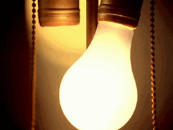 Light Bulb Lights Out  GIF